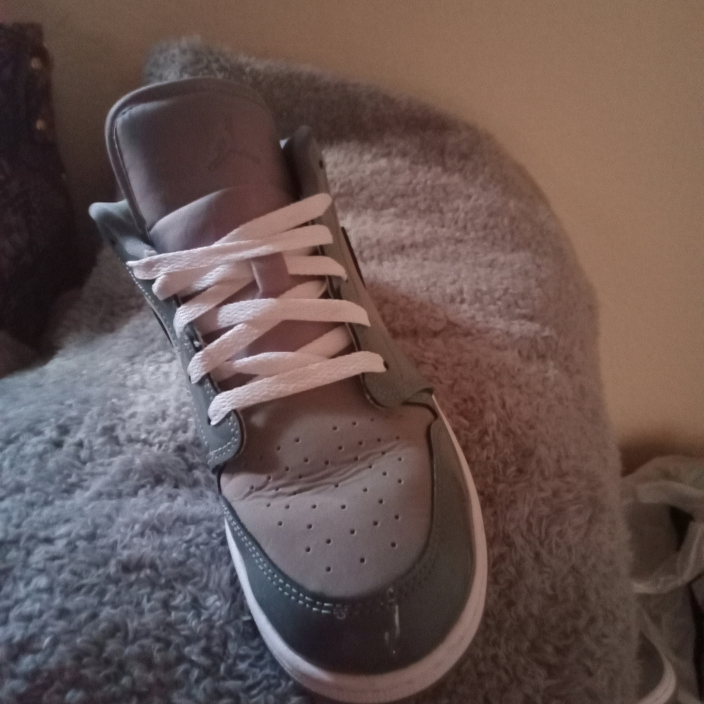 Grey Jordans size 6.5 youth